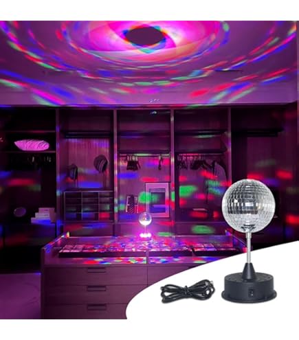 Amazon.co.jp: STGGTS ミラーディスコボール ディスコライト ミラー